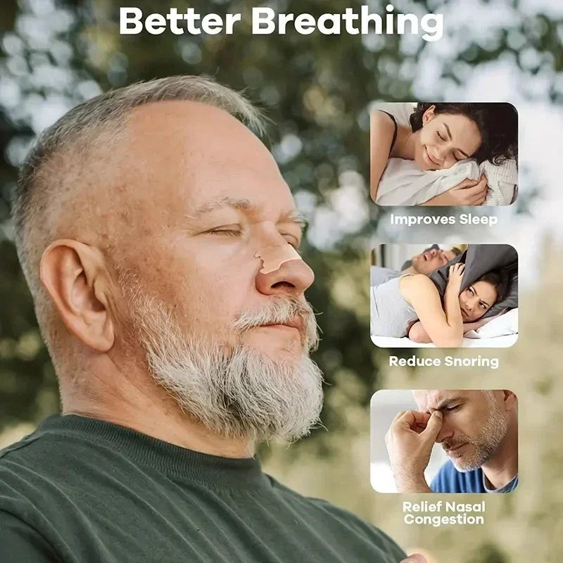 Breath Nasal Strips Right Aid Stop Snoring Nose Patch Good Sleeping Clear Pad Easier Breathe Sleep Aid Sleeping Health